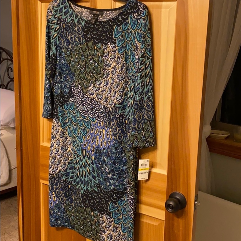 Style & Co. peacock dress